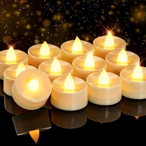 Rechargeable Flameless LED Tea Lights (Pack of 6)